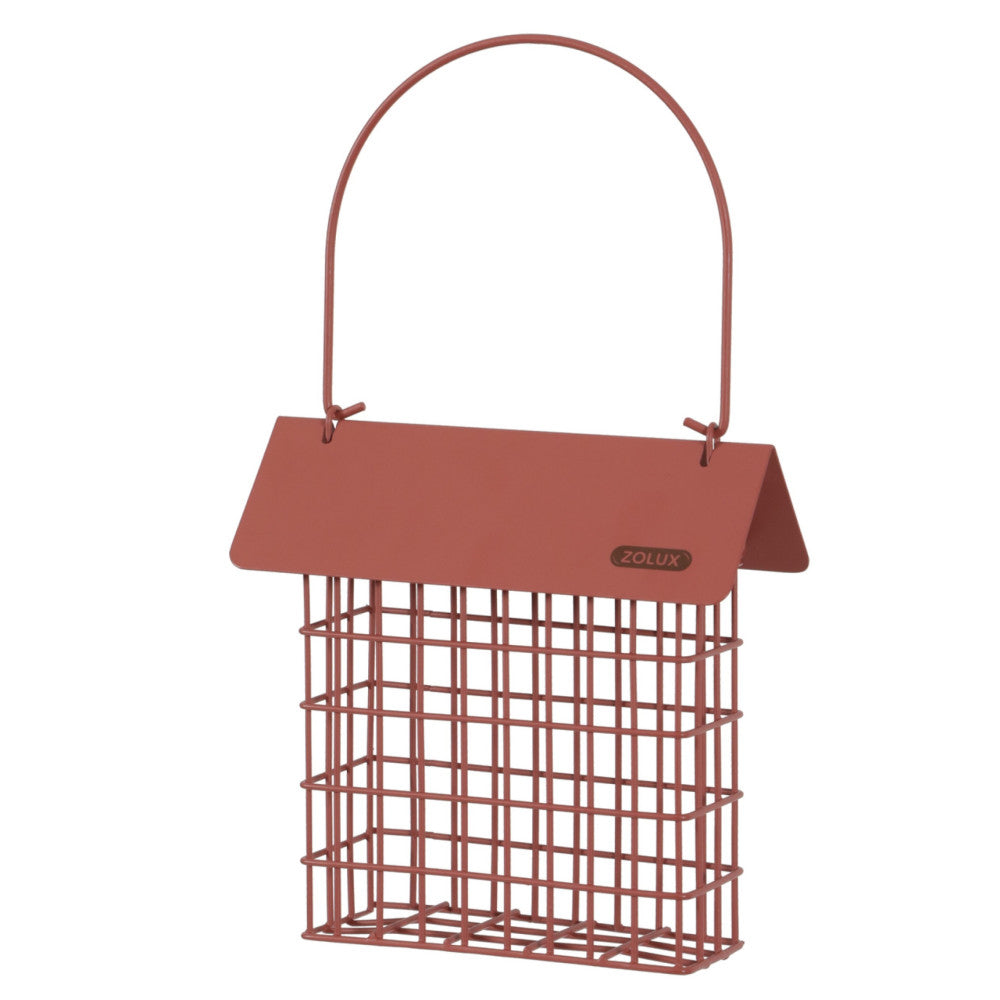 Zolux Supporto per Grasso Uccelli Selvatici con Tetto - Colore Terra Zolux Supporto per Grasso Uccelli Selvatici con Tetto - Colore Terra